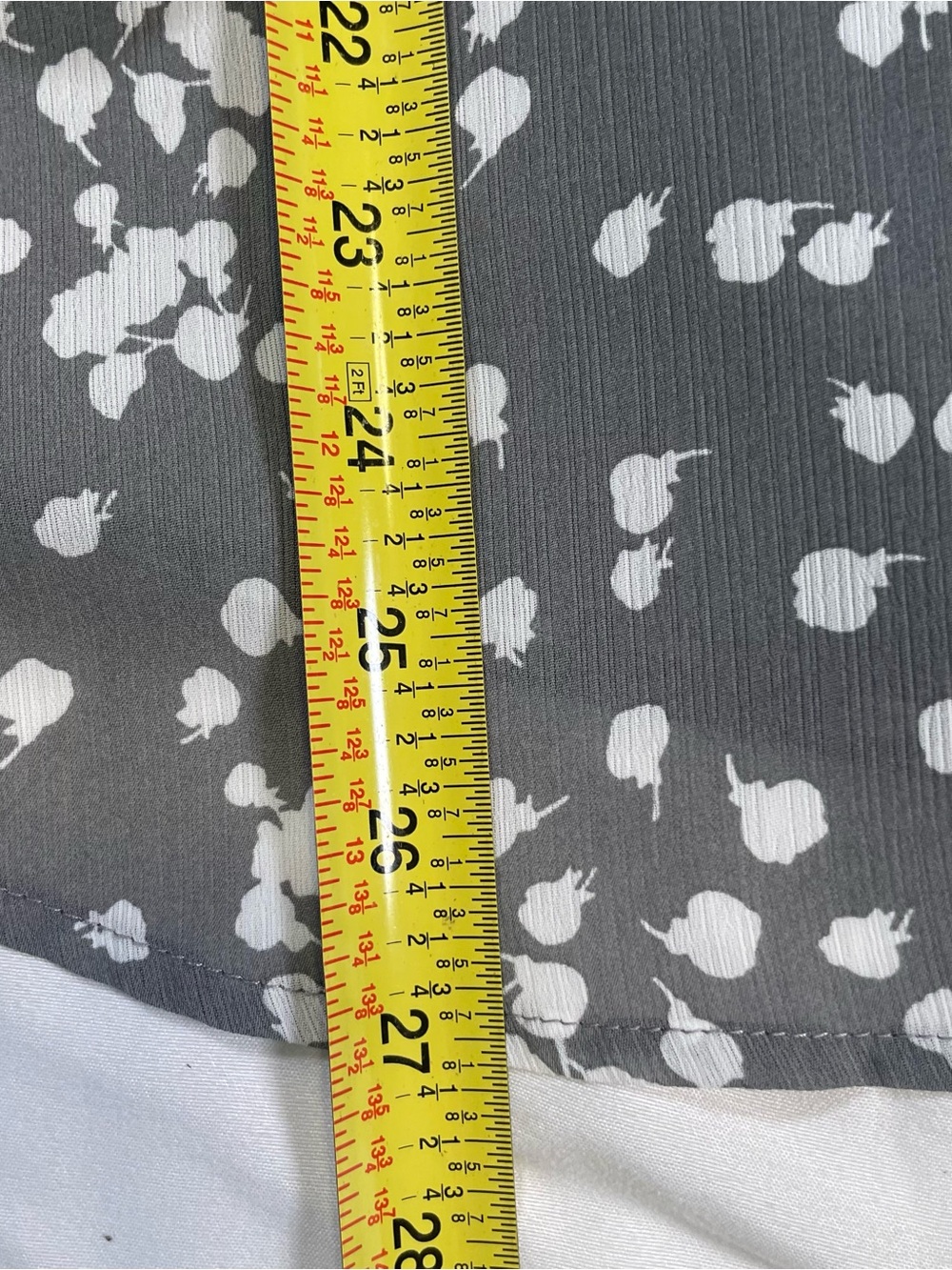 Dokotoo Gray Floral Smocked Blouse M Boho Cottagecore Teacher Office Top - Picture 9 of 11